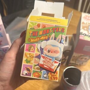 Popmart Monsters Wacky Mart Yakatori. Open box but item is sealed in bag.